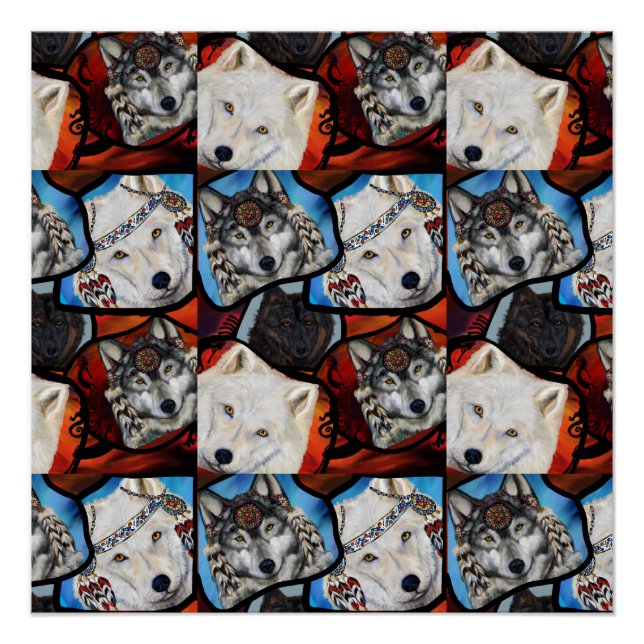 POSTER ART LOUP (Devant)