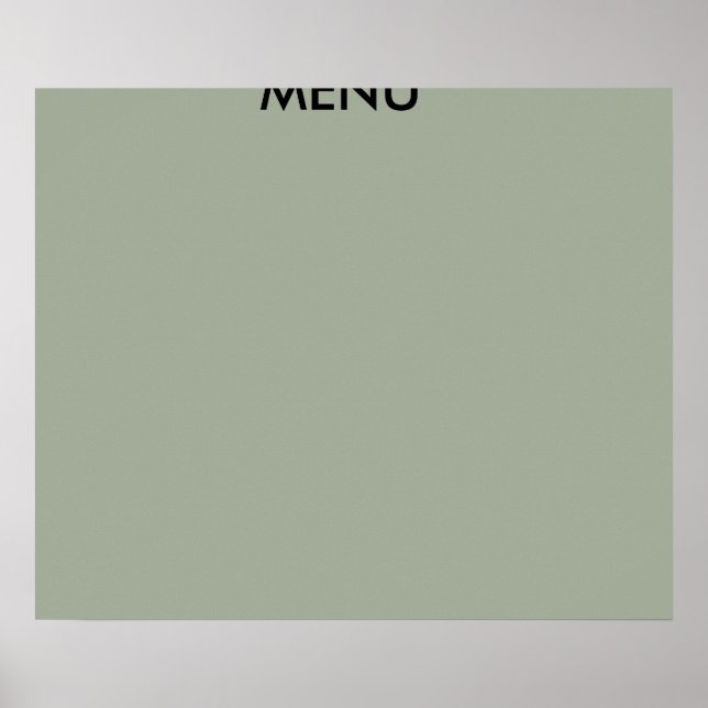 POSTER ART MENU (Devant)