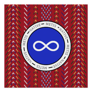 Poster Art métis autochtone