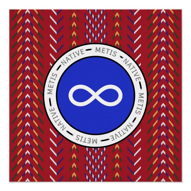 Poster Art métis autochtone (Devant)