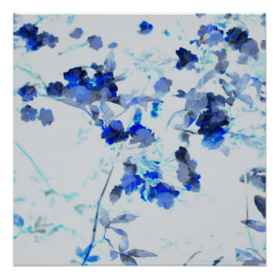 Poster Art moderne et tendance de la motif florale / fleu