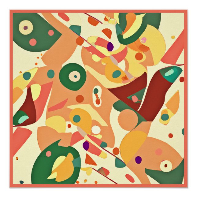 Poster Art Motif au hasard (Devant)