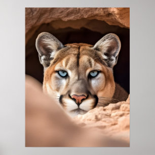 Poster Art Mountain Lion