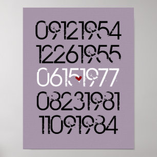 Poster Art Mur Drôle - Style Distressed - 2 Enfants