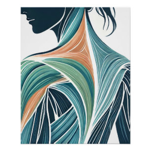 Poster Art Muscle féminin moderne