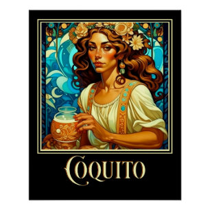 Poster Art Nouveau Coquito