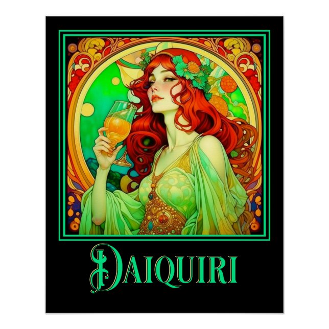 Poster Art nouveau Daiquiri (Devant)