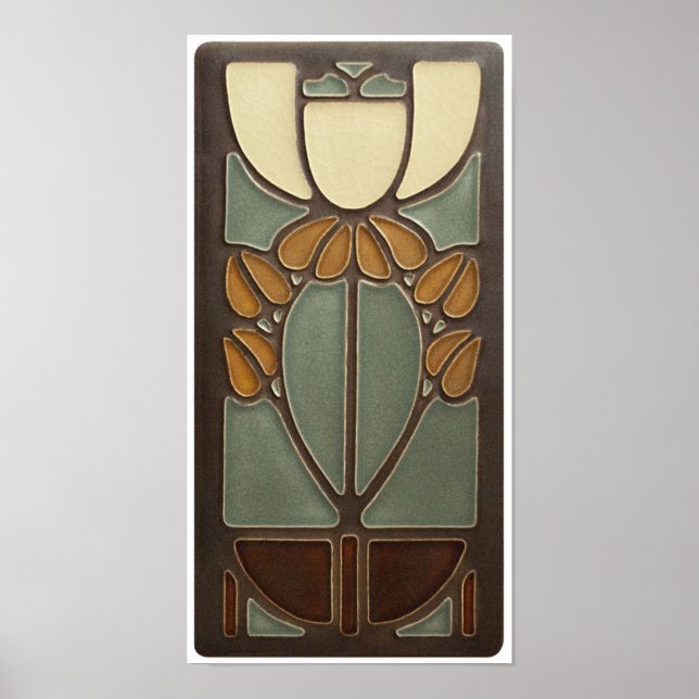 Poster - Art Nouveau Floral Design (Devant)