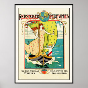 Poster Art Nouveau Imprimer : Publicité de parfums