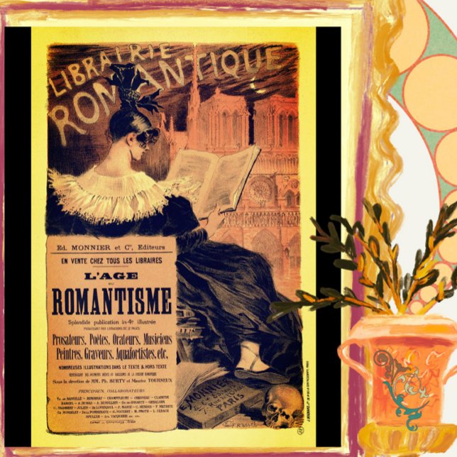 Poster Art nouveau librairie romantique gothique grasset (Créateur téléchargé)