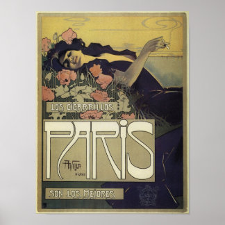 Poster Art Nouveau Paris
