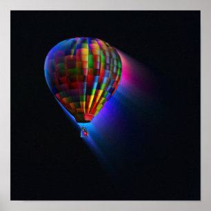 Poster Art numérique de rêve Abstrait de vol magique