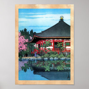 Poster Art oriental frais de temple de Daigo Denpo de