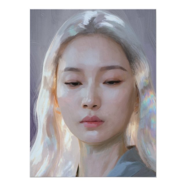 Poster Art pastel holographique lumineux (Devant)