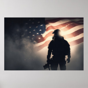 Poster Art Patriot Héros
