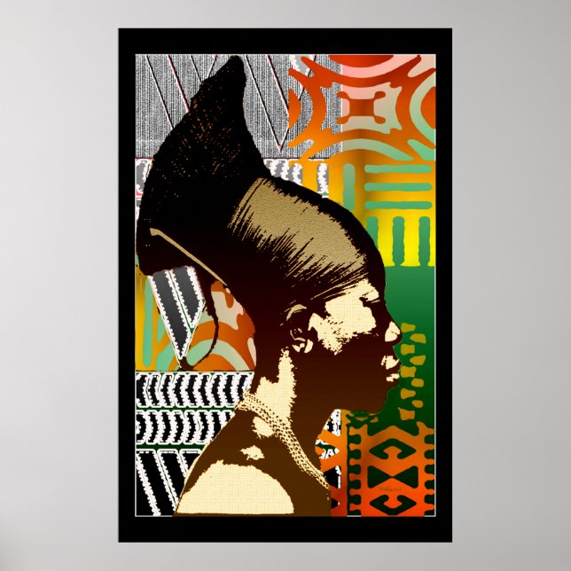 Poster Art pop africain (Devant)