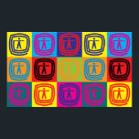 Poster Art pop ergothérapie<br><div class="desc">Ergothérapie Pop Art. Si ergothérapie est votre passe-temps,  profession ou obsession,  montrez-le avec de grands t-shirts,  tasses,  autocollants et bien plus encore. Ce sont aussi de grands cadeaux pour d'autres amateurs d'ergothérapie !</div>