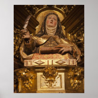 Art religieux représentant Santa Teresa