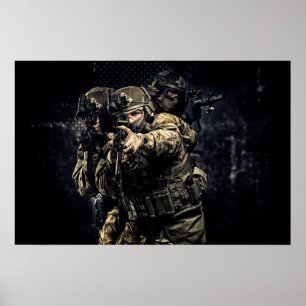 Poster Art Soldat militaire