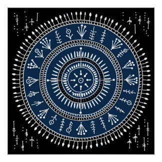 Poster Art tribal Warli