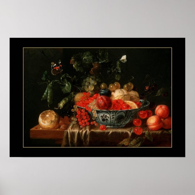 Poster Art Vintage Demeure Vie Peinture Fruit 2 (Devant)