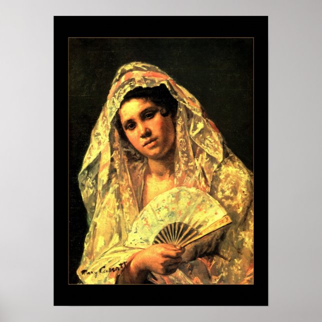 Poster Art Vintage Espagnol Femme (Devant)