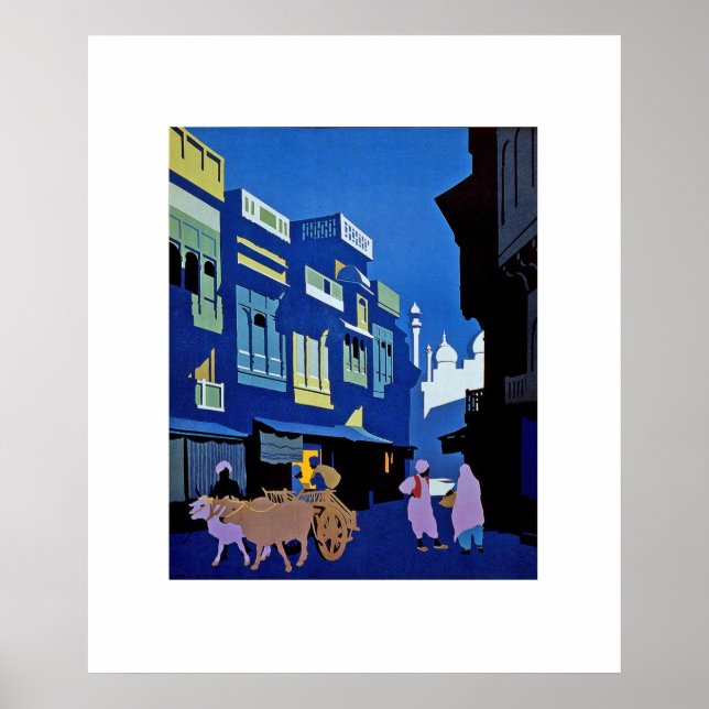 Poster Art Vintage Inde (Devant)