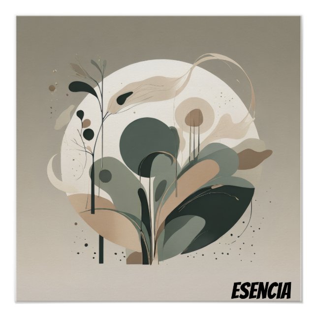 Poster Arte Minimal Abstracto Esencia Natural (Devant)