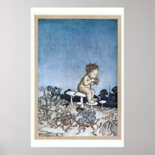 Poster Arthur Rackham - Peter Pan Kensington Gardens 1906