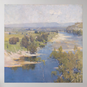 Poster Arthur Streeton - ‘The violple noon's transparent
