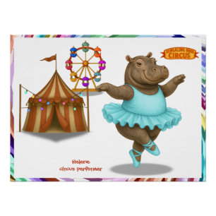 Poster Artiste de cirque Helene