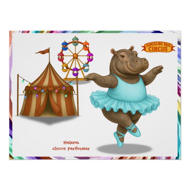 Poster Artiste de cirque Helene (Devant)