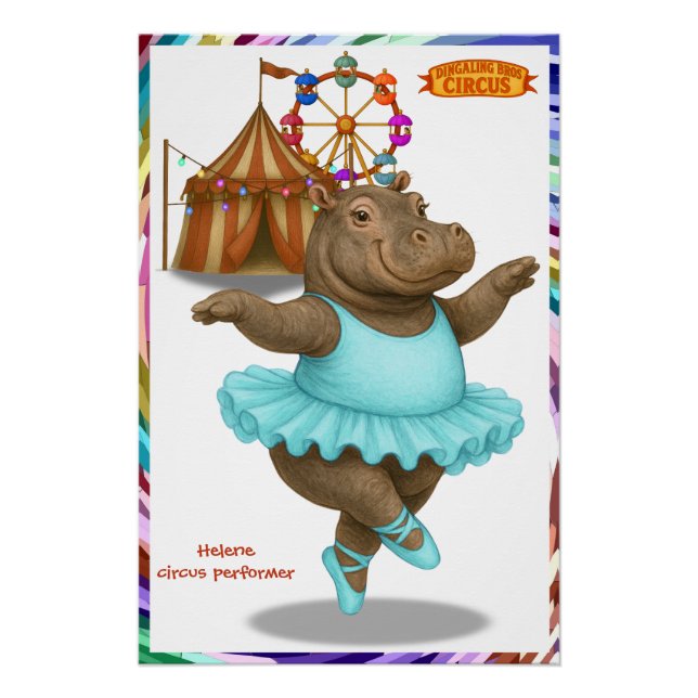 Poster Artiste de cirque Helene (Devant)