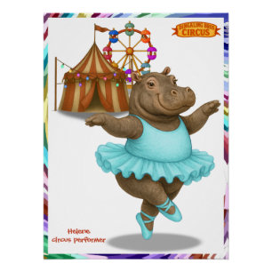 Poster Artiste de cirque Helene