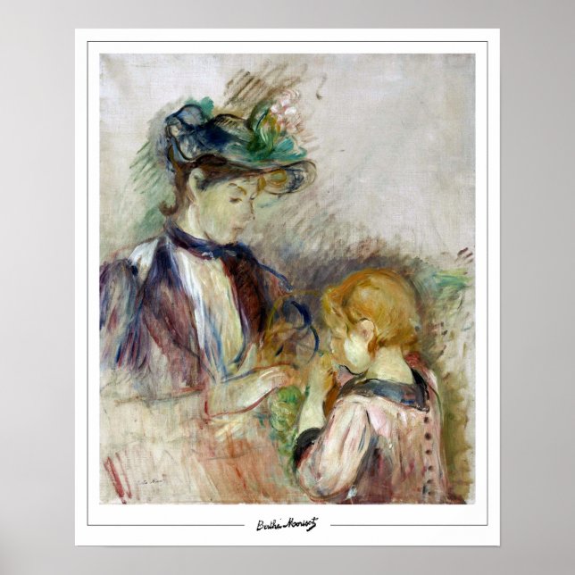 Poster artistique Berthe Morisot Zedign #254 (Devant)