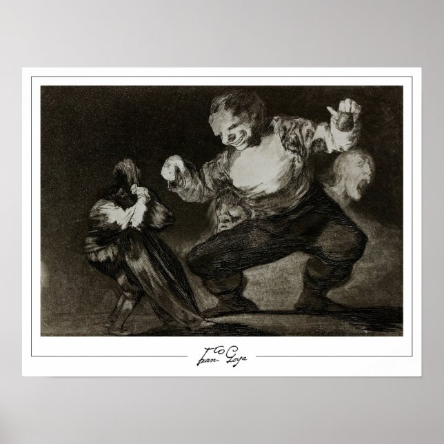 Poster artistique Francisco Goya Zedign #292 (Devant)