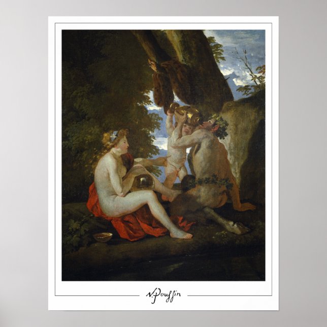 Poster artistique Nicolas Poussin Zedign #112 (Devant)