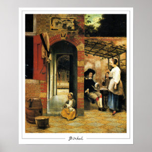 Poster artistique Pieter de Hooch Zedign #105