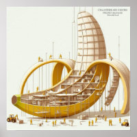 Poster artistique - Projet Banane : architecture e