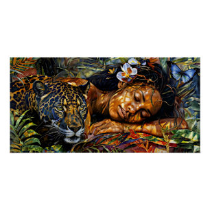 Poster "Arumáya" Fleur de Jaguar - Femmes en Amazonie