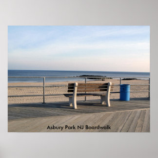 Poster Asbury Park NJ Boardwalk - Banc