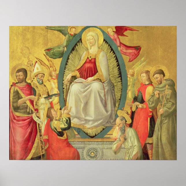 Poster Ascension de la Vierge, 1465 (Devant)