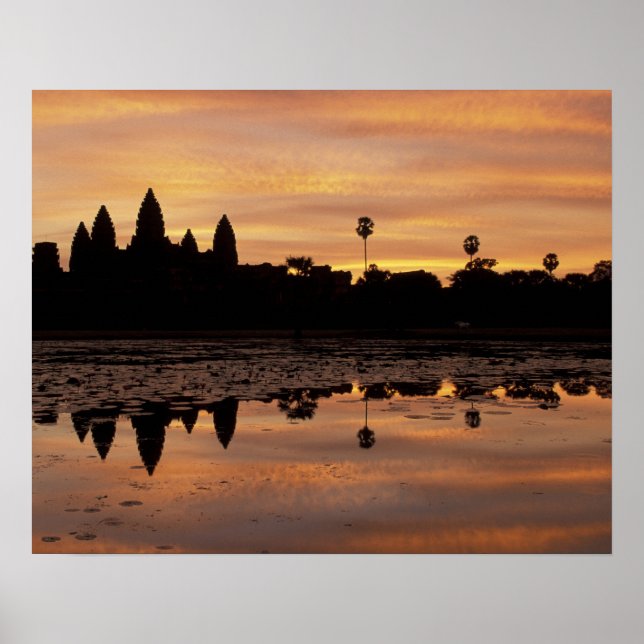 Poster Asie, Cambodge, Siem Reap, Angkor Wat (b. 12e) (Devant)