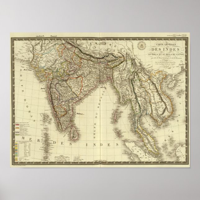 Poster Asie du Sud (Devant)