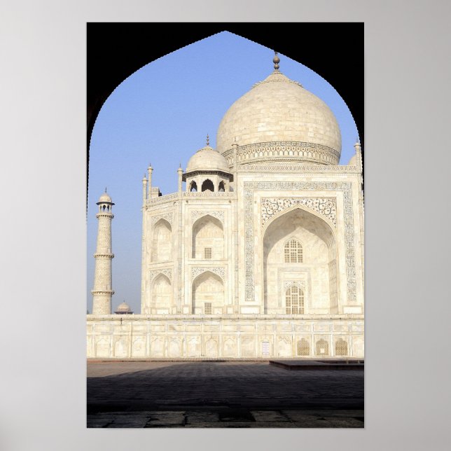 Poster Asie, Inde, Uttar Pradesh, Agra. Le Taj 2 (Devant)