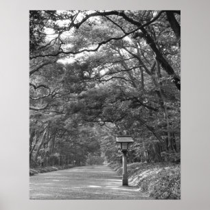 Poster Asie, Japon, Tokyo, Jardin du Sanctuaire Meiji,