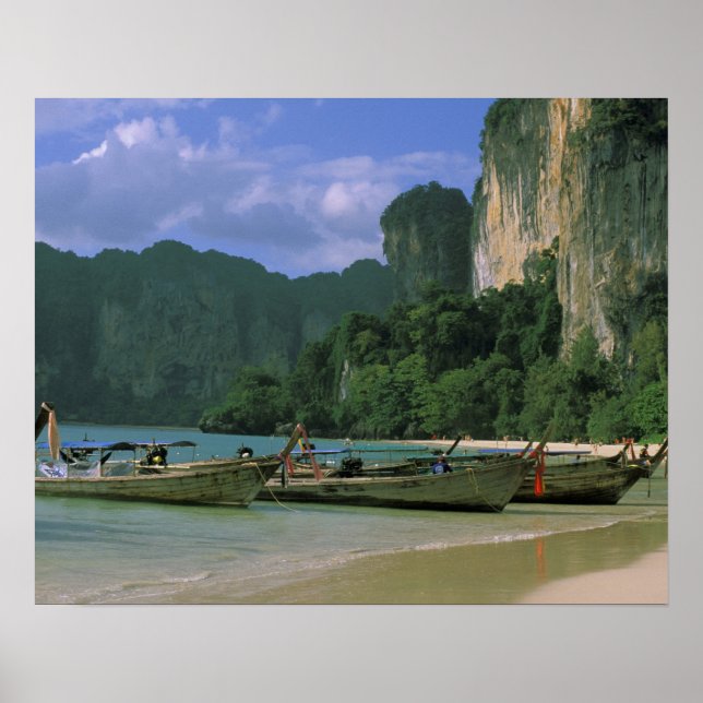Poster Asie, Thaïlande, Krabi. West Railay Beach, (Devant)