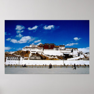 Poster Asie, Tibet, Lhasa, Palais du Potala. UNESCO