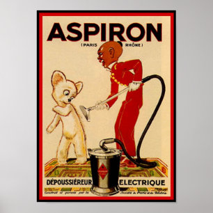 Poster Aspiron Paris Teddy Bear Ad