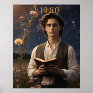 Poster astrologique Virgo Male